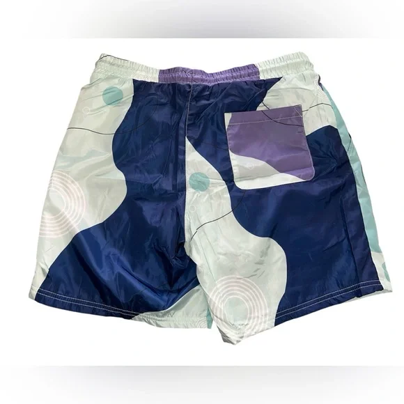 Centro Light Blue Pewter Men Swim Shorts Size L NWT! - Picture 2 of 2